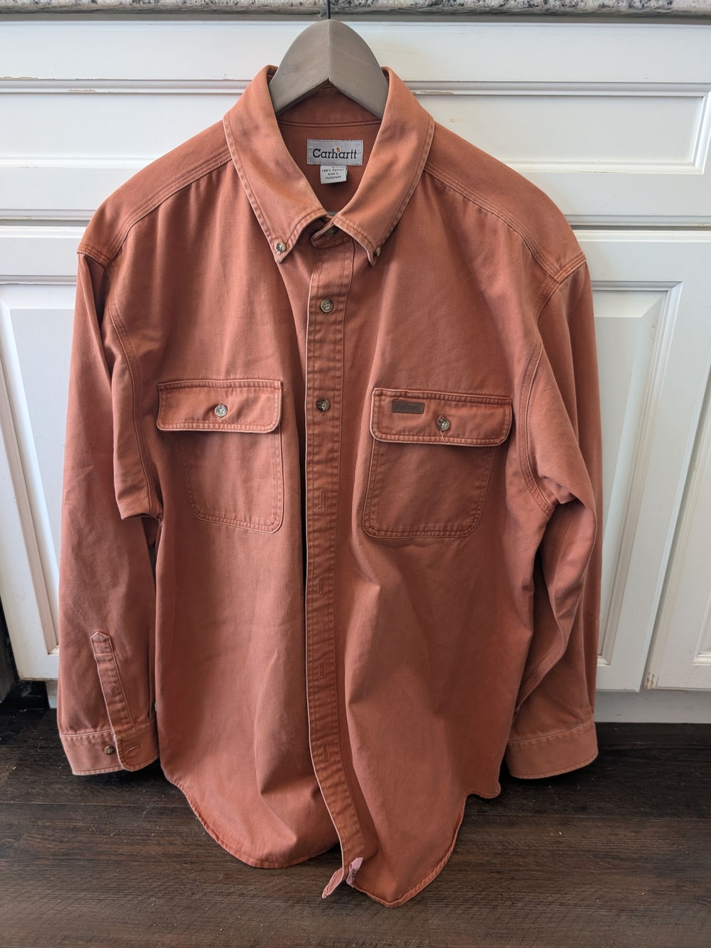 Mens Lot Button Down Shirts Vintage Carhartt, LLBean, Large